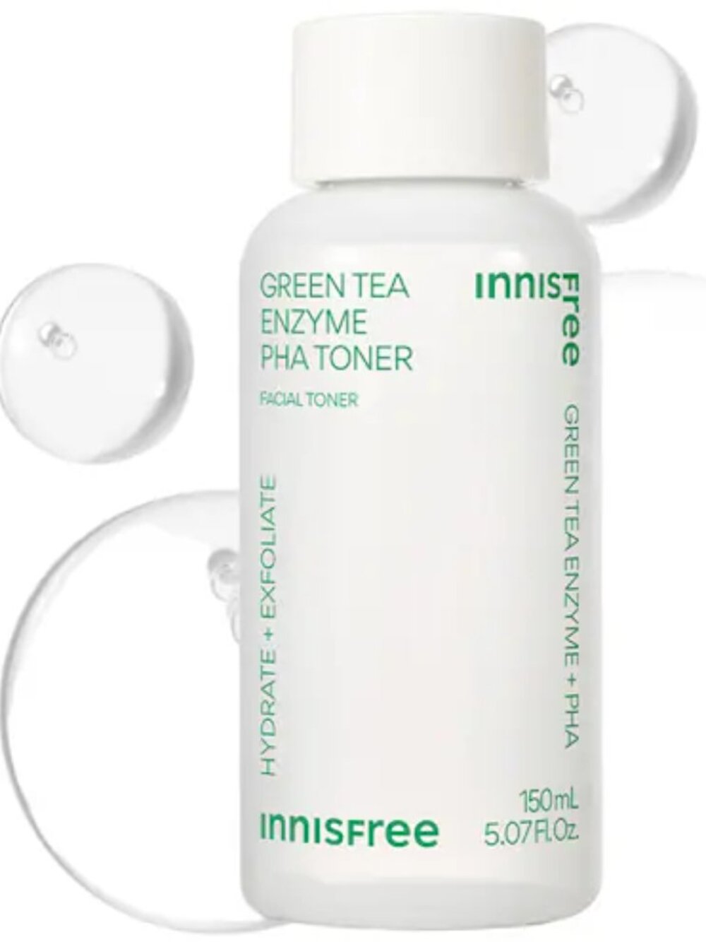 🆕 NIB 🍀 Green Tea Enzyme 7% PHA Gentle Exfoliating Toner 150 ml